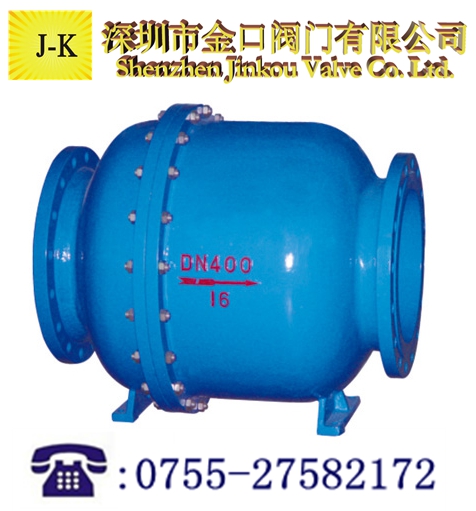 法蘭微阻球形止回閥